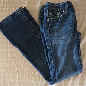 Miss Me Dark Blue Straight Leg Jeans